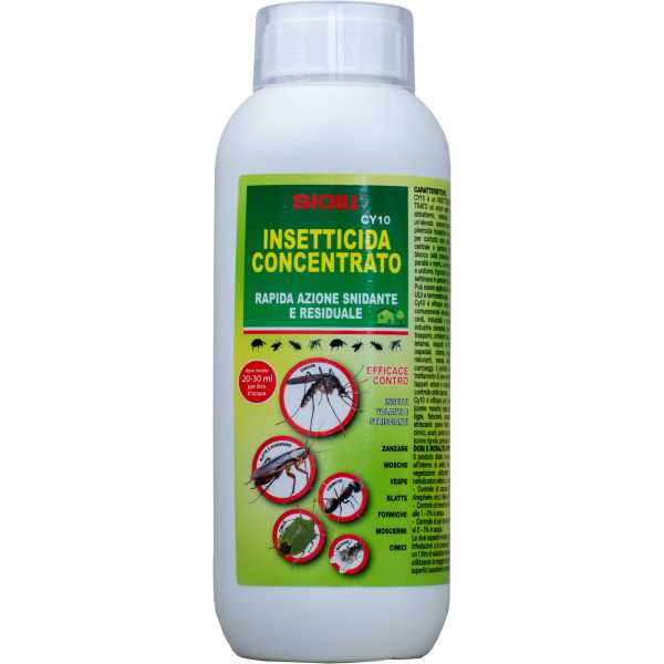 Insetticida concentrato universale per volanti e striscianti DK Green da 1 litro Sigill