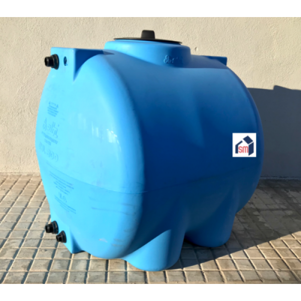 Serbatoio per Acqua Potabile Polietilene Blu Litri 300 Orizzontale Chl - Elbi - immagine 2