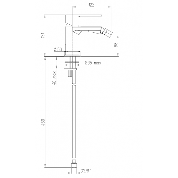 Miscelatore Bidet Serie Eolo - Jacuzzi - immagine 2