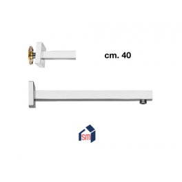 Braccio Doccia a Parete Quadro 25x25 Lunghezza 400 mm - Jacuzzi