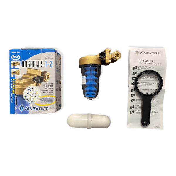 Filtro Anticalcare Caldaia Dosatore Proporzionale Dosaplus 1 in Ottone - Atlas - immagine 2
