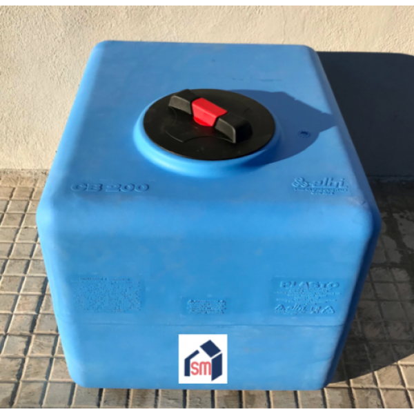 Serbatoio per Acqua Potabile Polietilene Blu Litri 200 Cubo Cb - Elbi