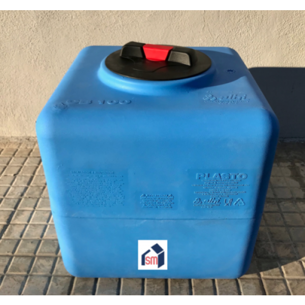 Serbatoio per Acqua Potabile Polietilene Blu Litri 100 Cubo Cb - Elbi