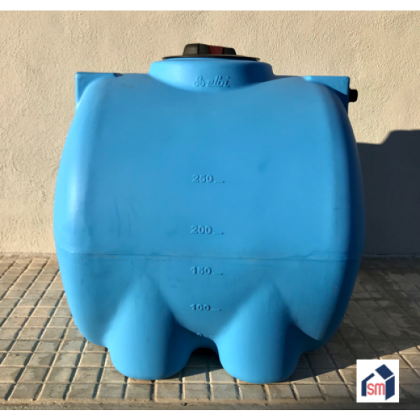 Serbatoio per Acqua Potabile Polietilene Blu Litri 300 Orizzontale Chl - Elbi