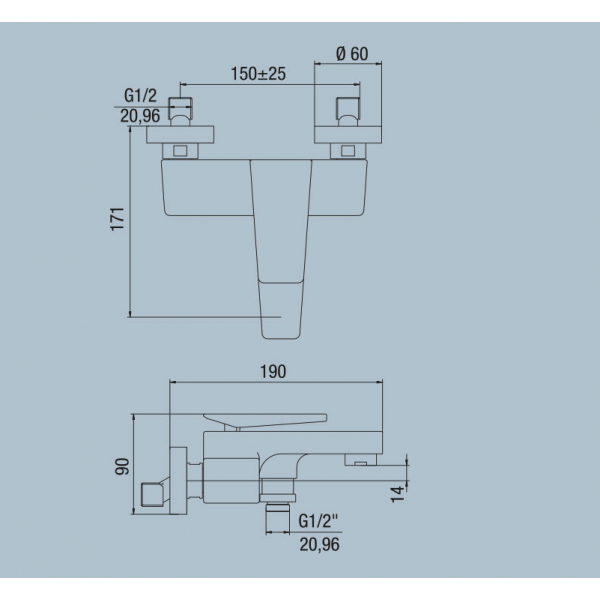 Miscelatore Vasca Serie Beam con Accessori - Jacuzzi - immagine 2