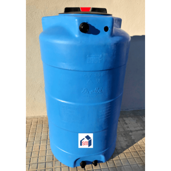 Serbatoio per Acqua Potabile Polietilene Blu Litri 300 Verticale Cv – Elbi