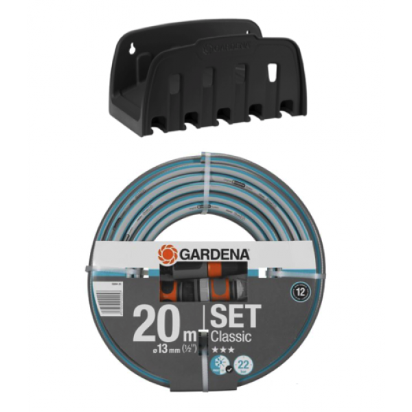 Set Classico con 20 Metri Di Tubo 13mm Portatubo e Accessori - 18005 Gardena