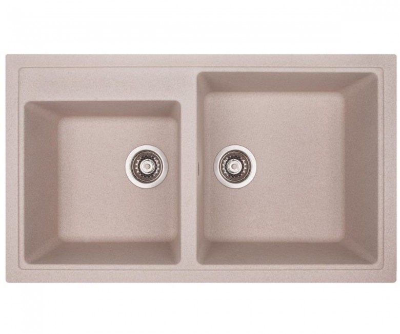 Lavello incasso 2 vasche 86 x 50 pietra plus Avena - Apell