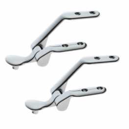 Coppia Supporti Cerniere in Ottone per Copriwater Wc Conca