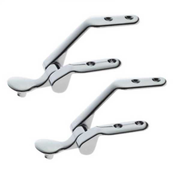 Coppia Supporti Cerniere in Ottone per Copriwater Wc Conca