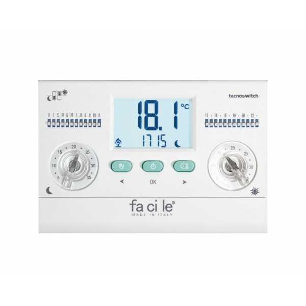Cronotermostato Facile Giornaliero per Caldaia - Tecnoswitch