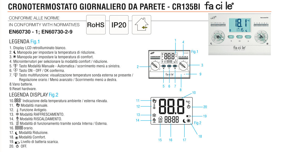 Termostato Regolabile a Contatto Per Tubazione Con Molla Modello TUSC -  CEWAL - IDROTERMSTORE