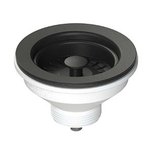 Piletta Basket Antracite Foro da 90 - mm114 per Lavello Cucina D. 11/2" con Cestello - Lb Plast