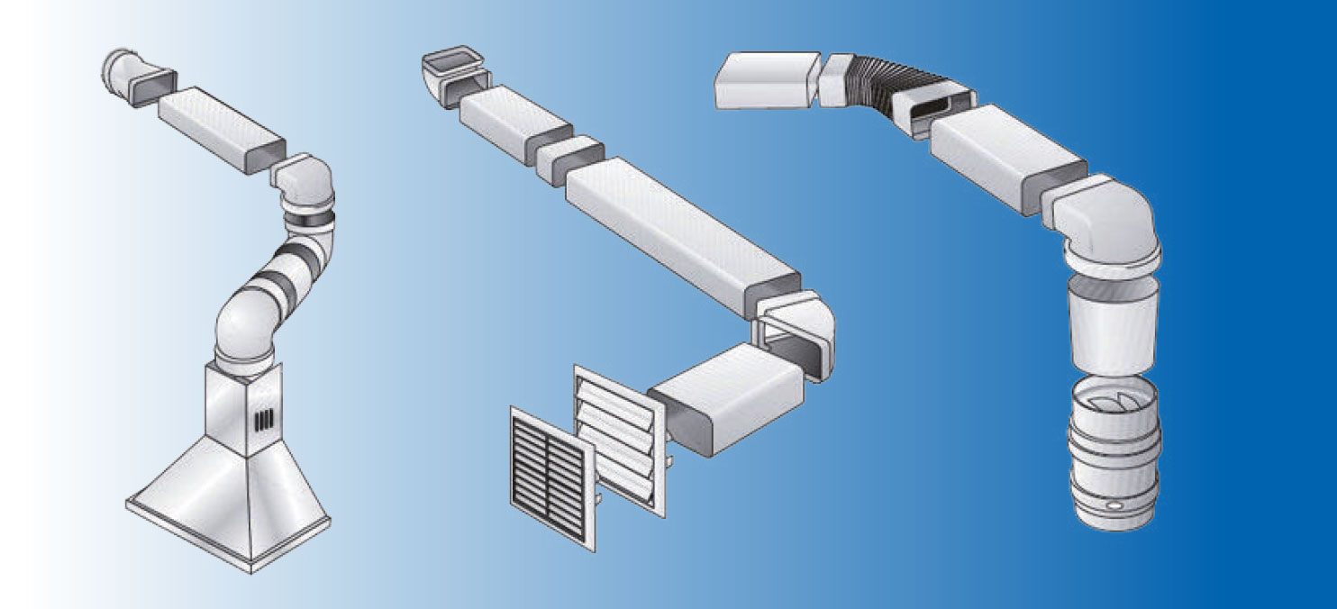 Tubo Piatto Rettangolare per Cappa Cucina e Aerazione 55 X 220 -  IDROTERMSTORE