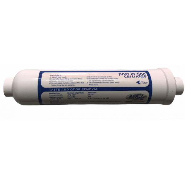 Cartuccia Carbone Post Inline 2x10" D.50 Taste And Odor per Oasis