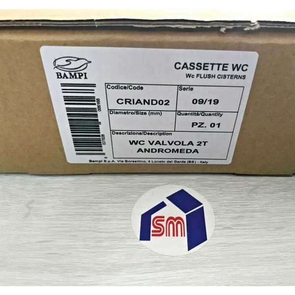 Valvola 2t per Cassetta Scarico Wc Incasso Andromeda - Bampi - immagine 4