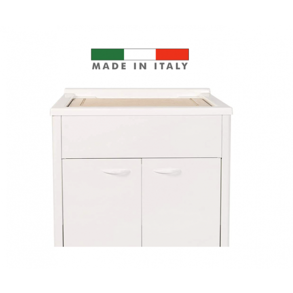 Mobile Lavatoio in Alluminio 50X60 o 60X60 per Lavanderia da Esterno - Escelsior - immagine 3