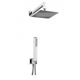 Kit Doccia Incasso Con Soffione 20 cm Quadro Inox, Braccio e Doccetta - JACUZZI
