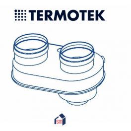 Kit Scarico Fumi Sdoppiato 80 per Caldaia a Condensazione - Termotek