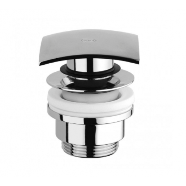 Piletta Scarico Click Clack 11/4" Quadrata In Ottone Cromato Per Lavabo Bidet - JACUZZI
