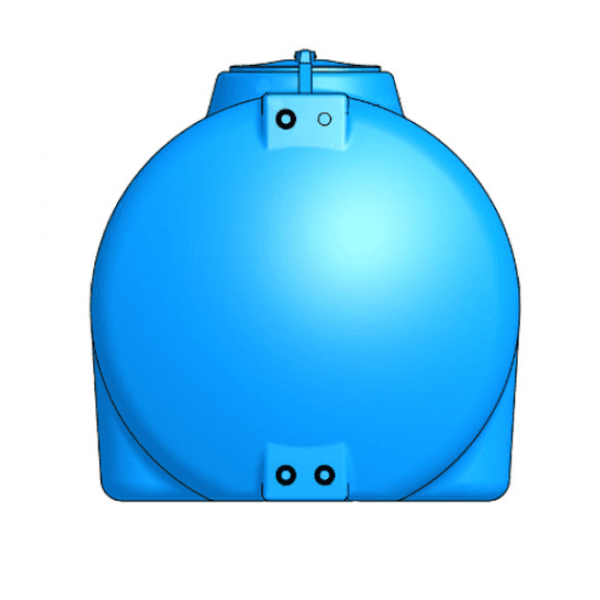 Serbatoio per Acqua Potabile Polietilene Blu Litri 500 Orizzontale Chl - ELBI - immagine 2