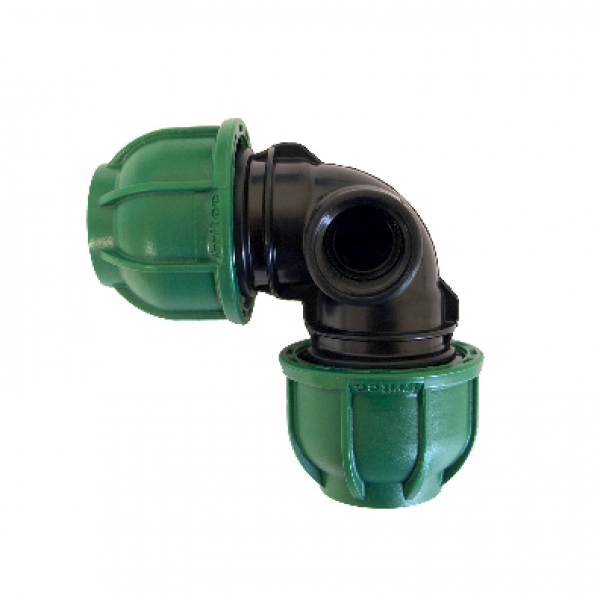 Gomito 90° a Compressione Per Irrigatore Pop Up Diametro 32 x 3/4 x 32 - IRRITEC