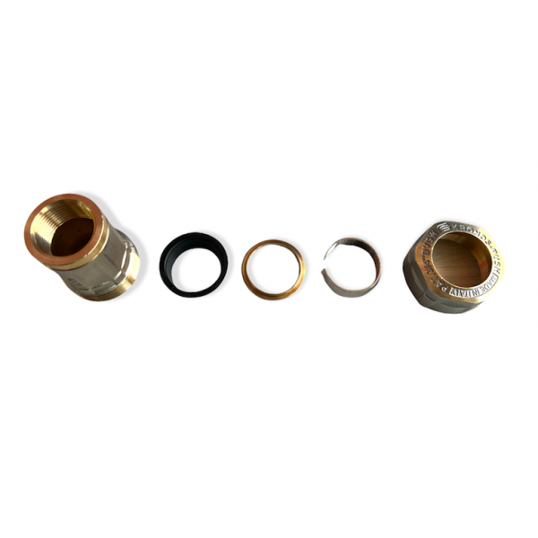 Raccordo Femmina 3/4 Ripara Tubo Zincato Senza Filettare Serie Kronos - Effebi - immagine 2