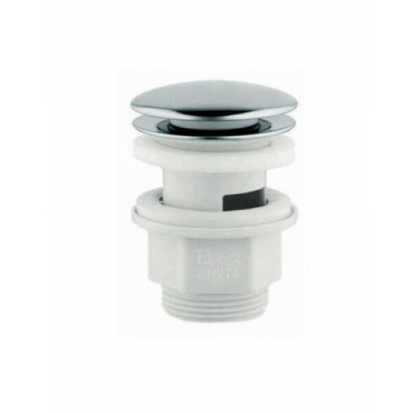 Piletta Scarico Click Clack 11/4" Con Troppo Pieno in Abs Per Lavabo Bidet