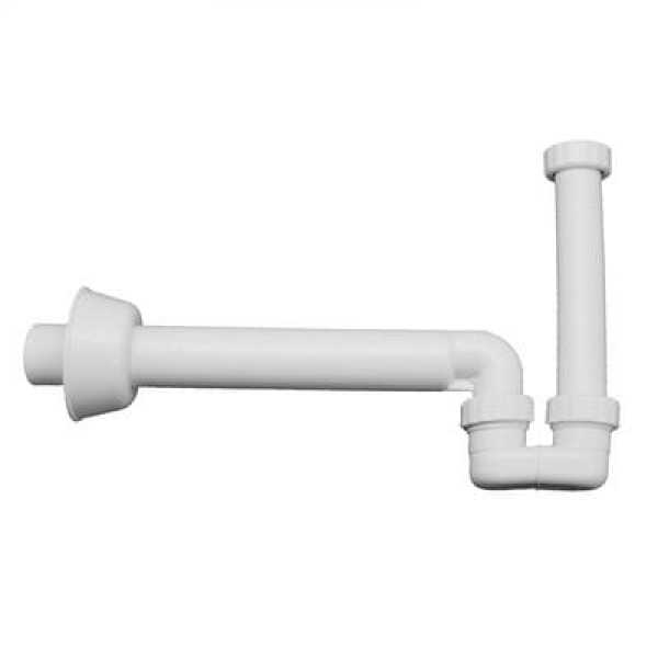 Sifone a "S" 11/4" X 40 per Bidet in ABS Bianco - BAMPI