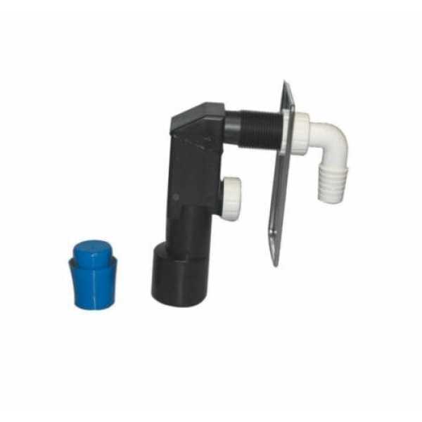 Sifone ad Incasso Per Lavatrice e Lavastoviglie Usc. 40/50 con Piastra Inox - DIANHYDRO