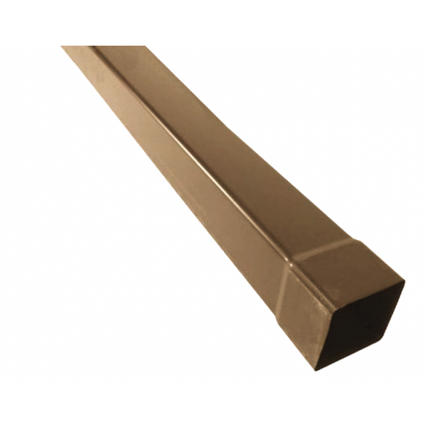 Tubo in PVC Quadro Marrone Diametro 80 X 80 da 1 metro