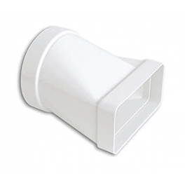 Adattatore Rettangolare Circolare 55 x 220 x 125 MM Per Cappa Cucina Tipo Faber - VECAMCO