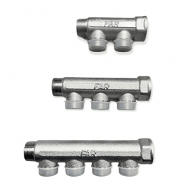 3300 3350 3400 Collettore a 2 - 3 - 4 vie Derivazioni MF da 3/4" FAR