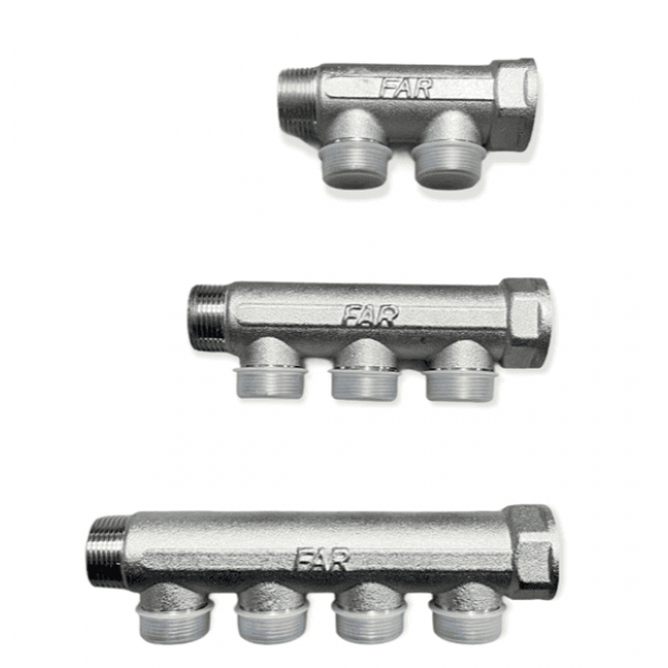 3300 3350 3400 Collettore a 2 - 3 - 4 vie Derivazioni MF da 3/4" FAR