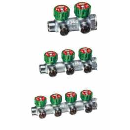 3825 3850 3856 Collettore Multifar a 2 - 3 - 4 Vie Derivazioni MF Da 3/4 Con Rubinetti - FAR