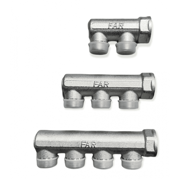 3000 3050 3100 Collettore a 2 – 3 – 4 Vie Derivazioni Chiuso da 3/4″ FAR
