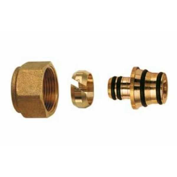 6054 Kit Adattatore Per Tubo Multistrato con calotta 16x2 - 16x2,25 - 20x2 - 20x2,5 FAR