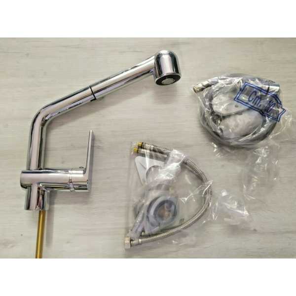 Miscelatore Lavello Cucina Con Doccetta Estraibile Serie Star - OIOLI RUBINETTERIE - immagine 2