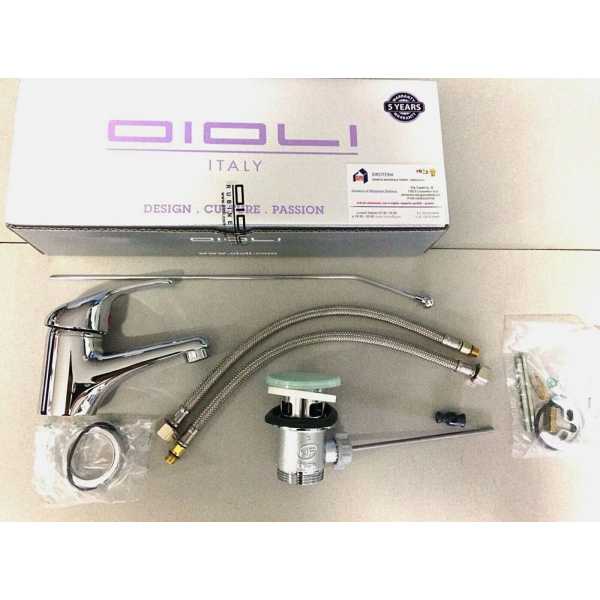 Miscelatore Lavabo Serie Easy Con Piletta 11/4" - OIOLI RUBINETTERIE - immagine 2