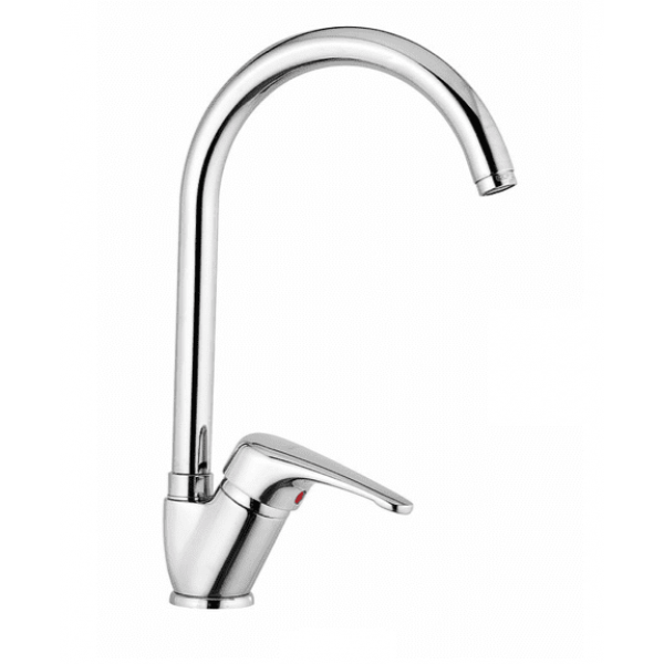 Miscelatore Lavello Cucina Serie Easy Bocca Alta con Canna Orientabile - OIOLI RUBINETTERIE