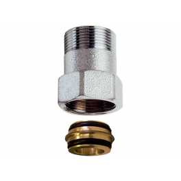 8850 Prolunga Diritta Da 30 35 40 mm Filetto Far F x Filetto Far M In Ottone Cromata - FAR