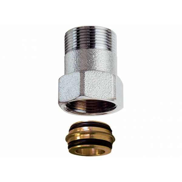 8850 Prolunga Diritta Da 30 35 40 mm Filetto Far F x Filetto Far M In Ottone Cromata - FAR