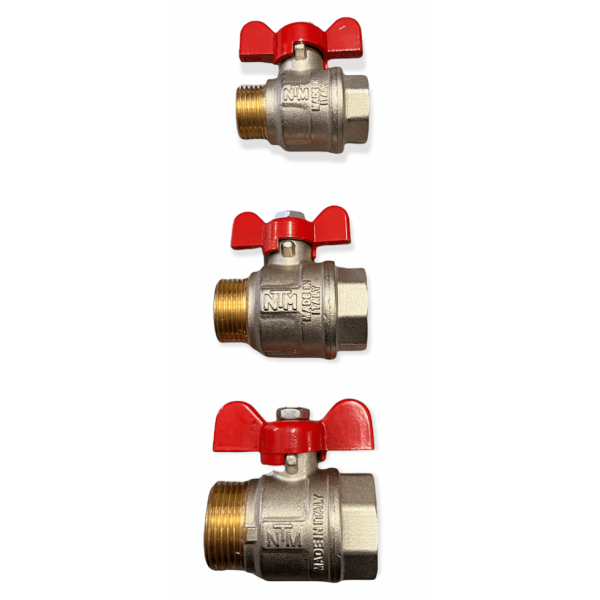 VALVOLA A SFERA MF 1/2 3/4 1" FARFALLA MOD. GIOVE - NTM - immagine 2