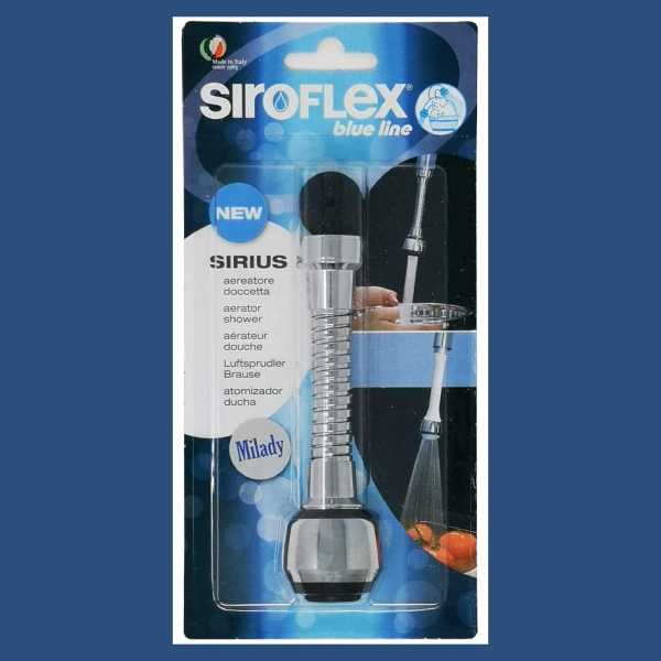Prolunga per rubinetto flessibile universale, Lusso 2 Getti mod. Milady - Siroflex - immagine 4