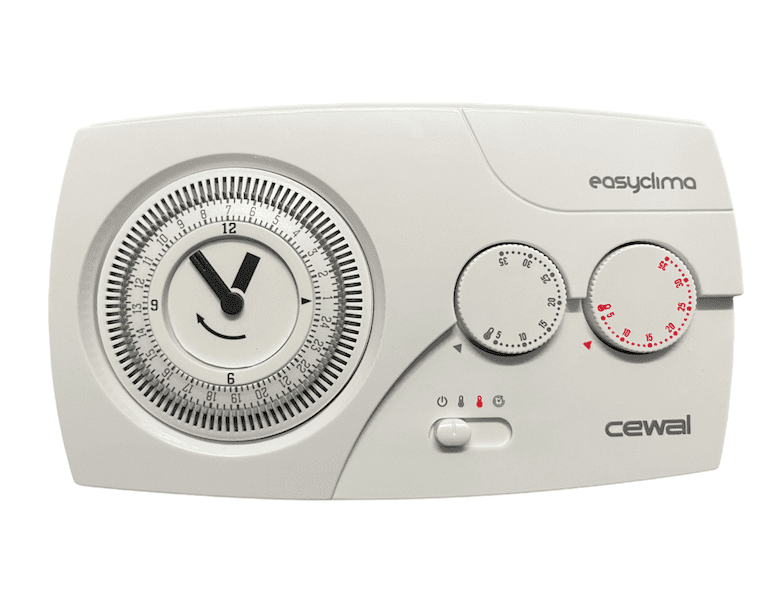 Cronotermostato New Easyclima a cavalieri Giornaliero per Caldaia - Cewal -  IDROTERMSTORE