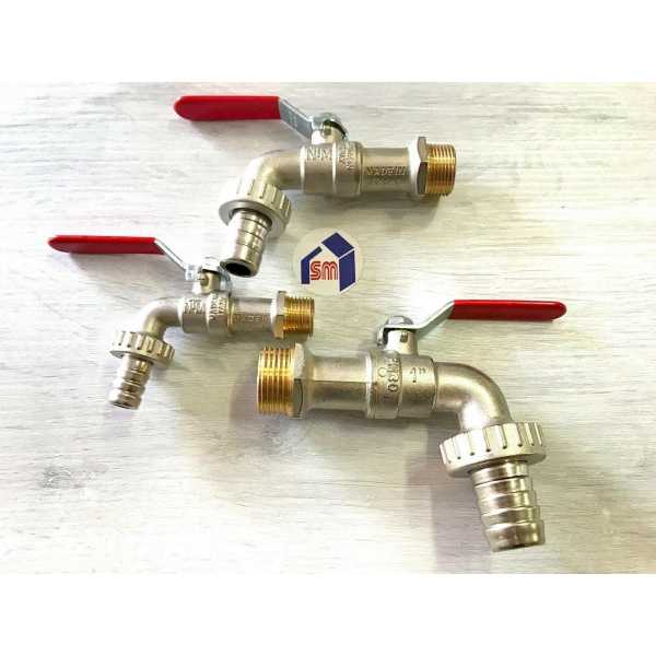 Rubinetto portagomma P/G a sfera con leva 1/2 3/4 1" - NTM - immagine 2