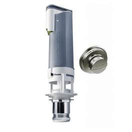 Valvola a doppio scarico per cassetta alta in ceramica con pulsante mod. Pulsar Dual - Bampi