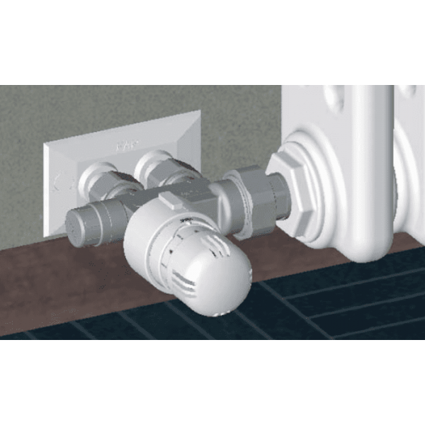 1430 Valvola bitubo termostatizzabile con attacco 3/4 m e sonda 12 mm - FAR - immagine 3