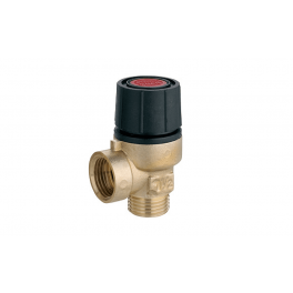 Valvola di sicurezza Security per vaso di espansione caldaia 1/2 MF, pressione 3 bar - FIV