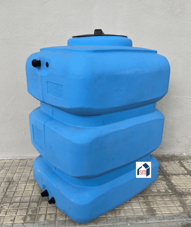 Serbatoio per Acqua Potabile Polietilene Blu Litri 500 Verticale